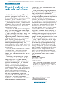 Disegni di studio rigorosi anche nelle malattie rare