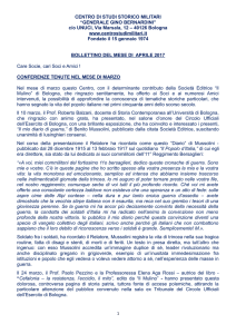 c/o UNUCI, Via Marsala, 12 - Centro Studi Storico Militari