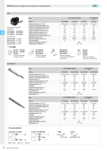 DH Fissaggi DF-R/DF-T DF/DH Sensori magnetici ed elettronici di