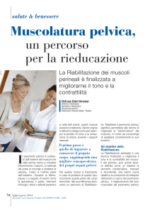 Muscolatura pelvica, un percorso per la rieducazione