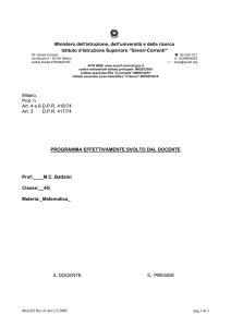 Ministero dell`istruzione, dell`università e della ricerca Istituto d
