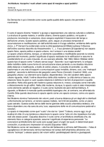 Architettura: riscoprire i vuoti urbani come spazi di