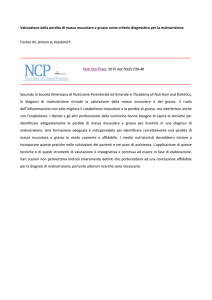 Valutazione della perdita di massa muscolare e grasso