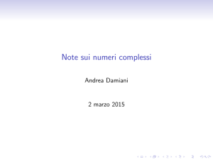 Introduzione al Piano Complesso