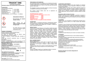 TRAXOS ONE - Etichetta CLP