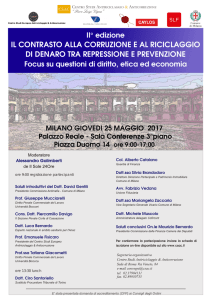il contrasto alla corruzione e al riciclaggio di denaro tra
