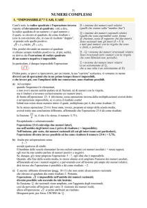 Numeri complessi - Chi ha paura della matematica?