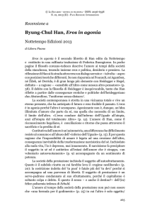 Byung-Chul Han, Eros in agonia