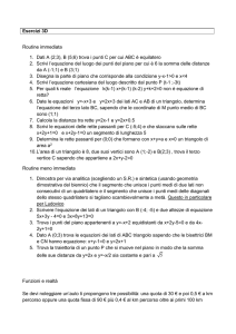 Esercizi casa 3D retta - IIS Severi