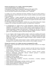 Vertigini da farmaci