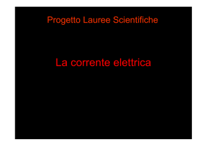 La corrente Elettrica
