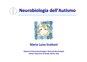 Neurobiologia dell`Autismo - Istituto Superiore di Sanità