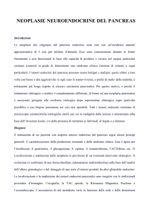 Neoplasie nuroendocrine del pancreas