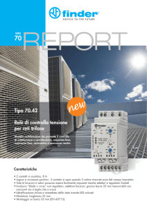 Tipo 70.42 Relè di controllo tensione per reti trifase