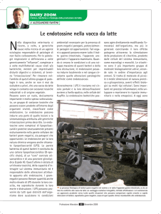 Le endotossine nella vacca da latte