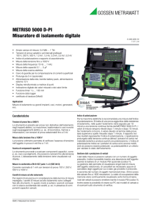 METRISO 5000 D-PI Misuratore di isolamento