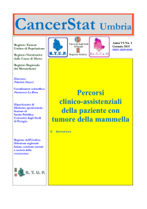 Percorsi clinico-assistenziali della paziente con tumore della