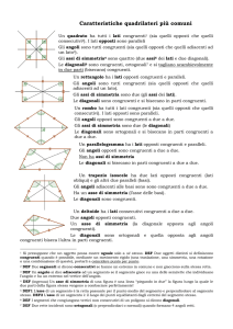 Quadrilateri: caratteristiche principali