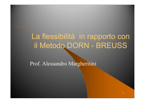 La flessibilità in rapporto con il Metodo DORN
