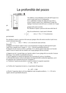 La profondità di un pozzo