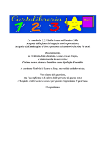La cartoleria 1,2,3 Stella è nata nell`ottobre 2014