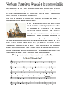 Wolfang Amedeus Mozart e la sua genialità
