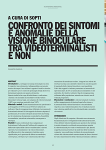 confronto dei sintomi e anomalie della visione