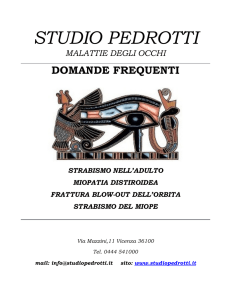 FAQ - Strabismo nell`adulto - miopia distiroidea