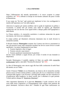 Capitolo 11) L`Europa dell`Illuminismo e il dipotismo illuminato