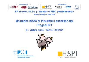 Un nuovo modo di misurare il successo dei Progetti ICT - PMI-NIC