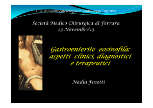 Gastroenterite eosinofila_aspetti clinici,diagnostici e terapeutici