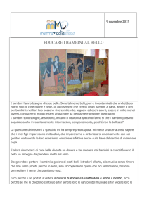 educare i bambini al bello