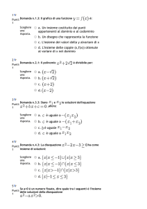 Test 1 - Precorso di matematica