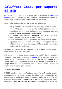 Califfato Isis, per saperne di più