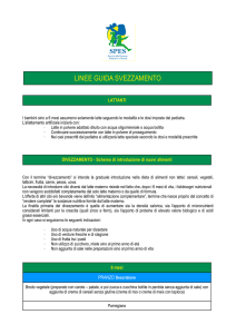 Linee guida svezzamento definitivo