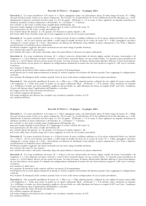 Esercizi di Fisica I