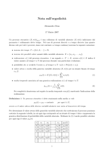 Nota sull`ergodicità
