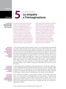 Lettura 5 - Adam Smith, La simpatia e l`immaginazione