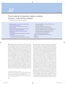 valutazione ecografica degli annessi (ovaio e tube di