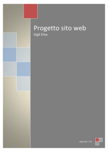 Progetto sito web