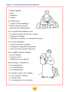 1. Bibbia significa: libro biblioteca volume 2. I VEDA sono: i libri sacri
