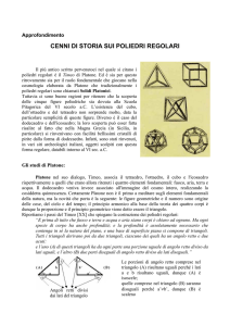 CENNI DI STORIA SUI POLIEDRI REGOLARI