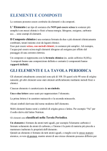 elementi e composti - Istituto Garcia Marquez