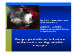 Controindicazioni ed intolleranza ai farmaci
