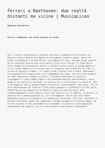 Ferrari e Beethoven: due realtà distanti ma vicine