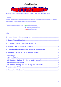 1 Seconda media – Istituto Elvetico Lugano – 2014 – 2015 prof