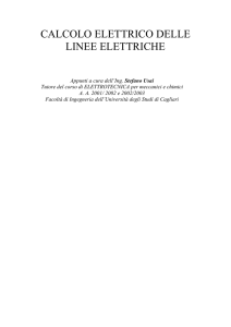 CALCOLO ELETTRICO DELLE LINEE ELETTRICHE