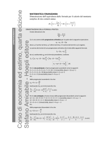 Dimostrazione formula breve del montante semplice di