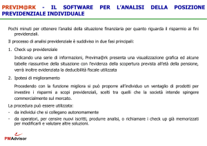 PREVIM@RK - IL SOFTWARE PER L`ANALISI DELLA POSIZIONE