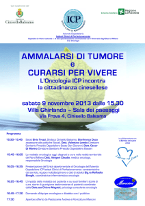 AMMALARSI DI TUMORE e CURARSI PER VIVERE